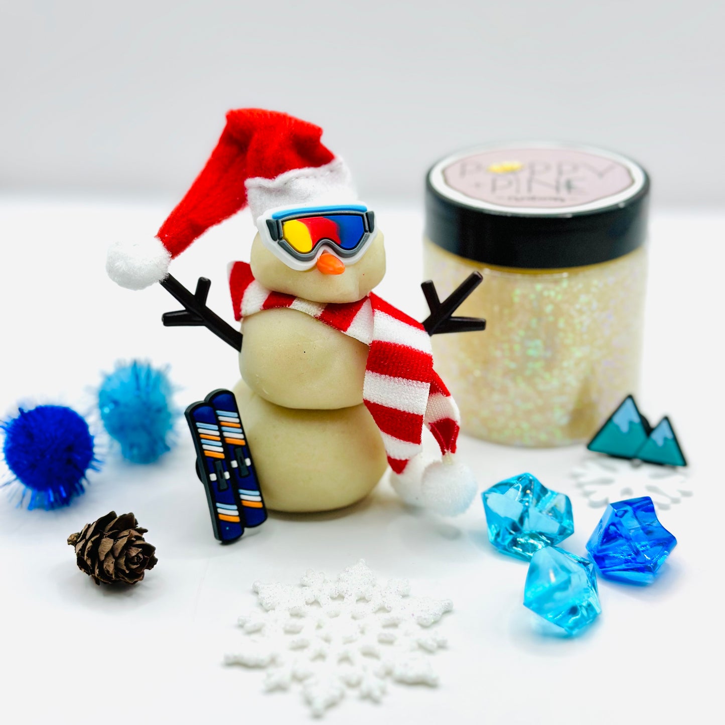 Christmas Playdough Jars Activity Toys Poppy and Pine Creations