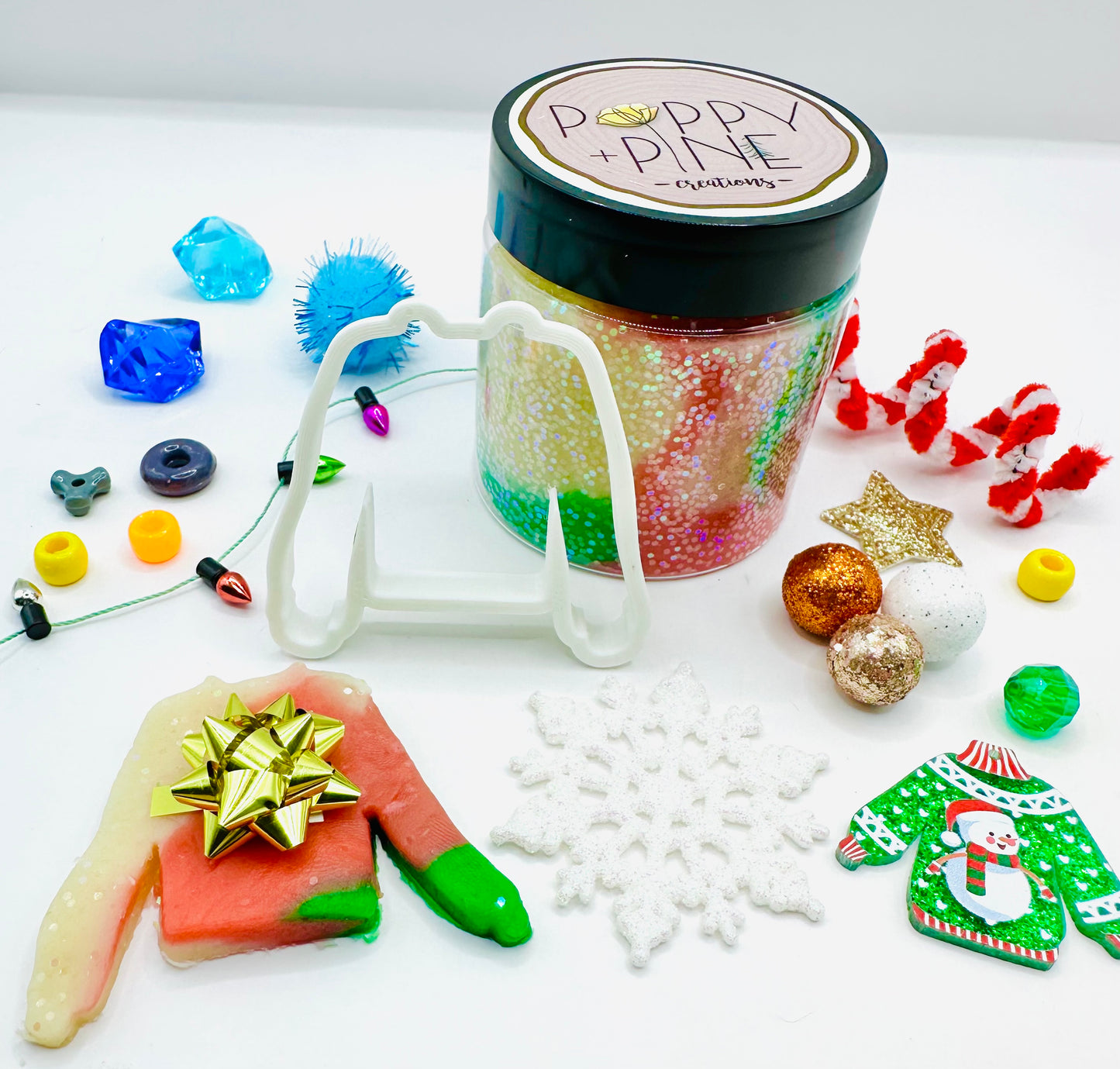 Christmas Playdough Jars Activity Toys Poppy and Pine Creations