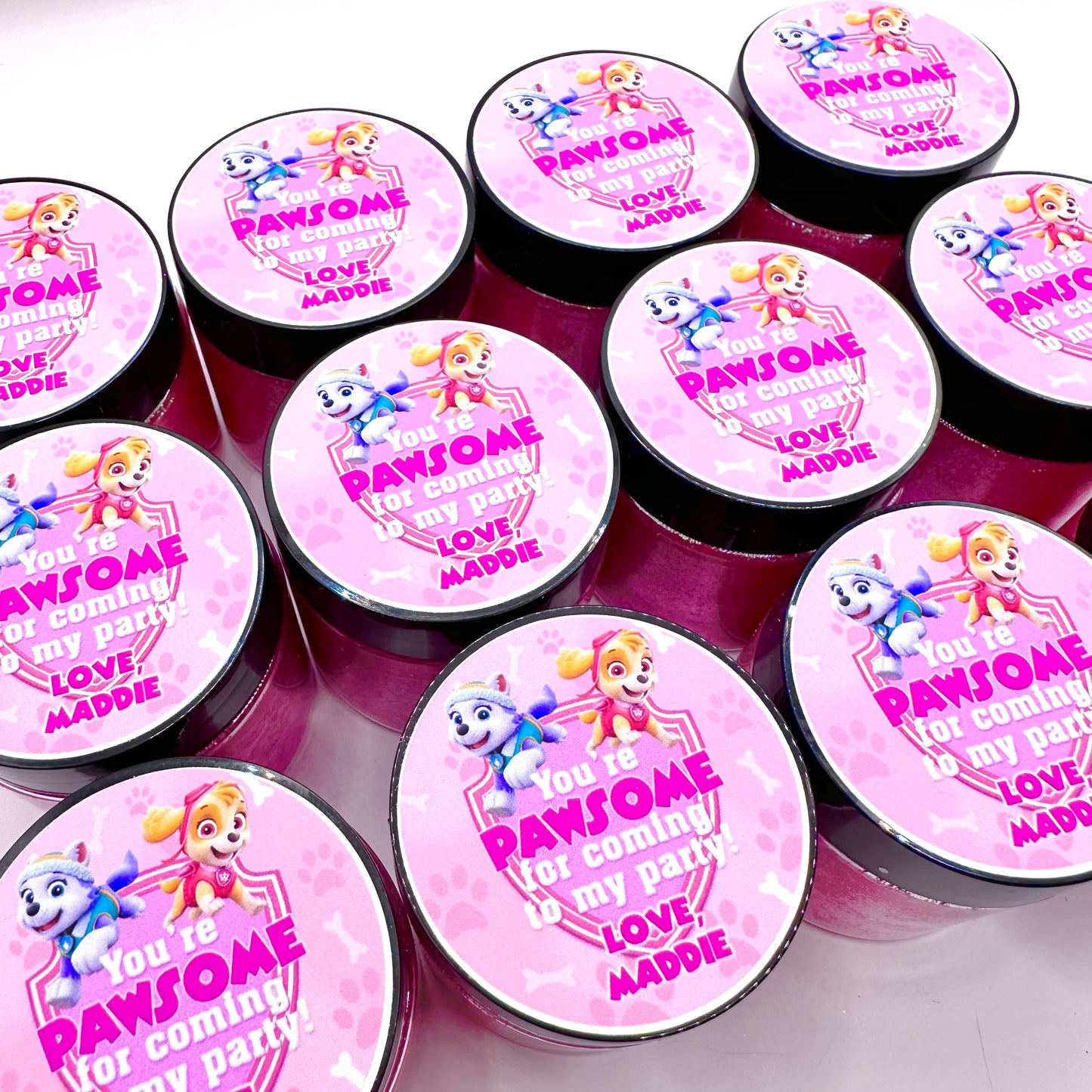 Personalized Playdough Jar Labels Activity Toys Poppy and Pine Creations