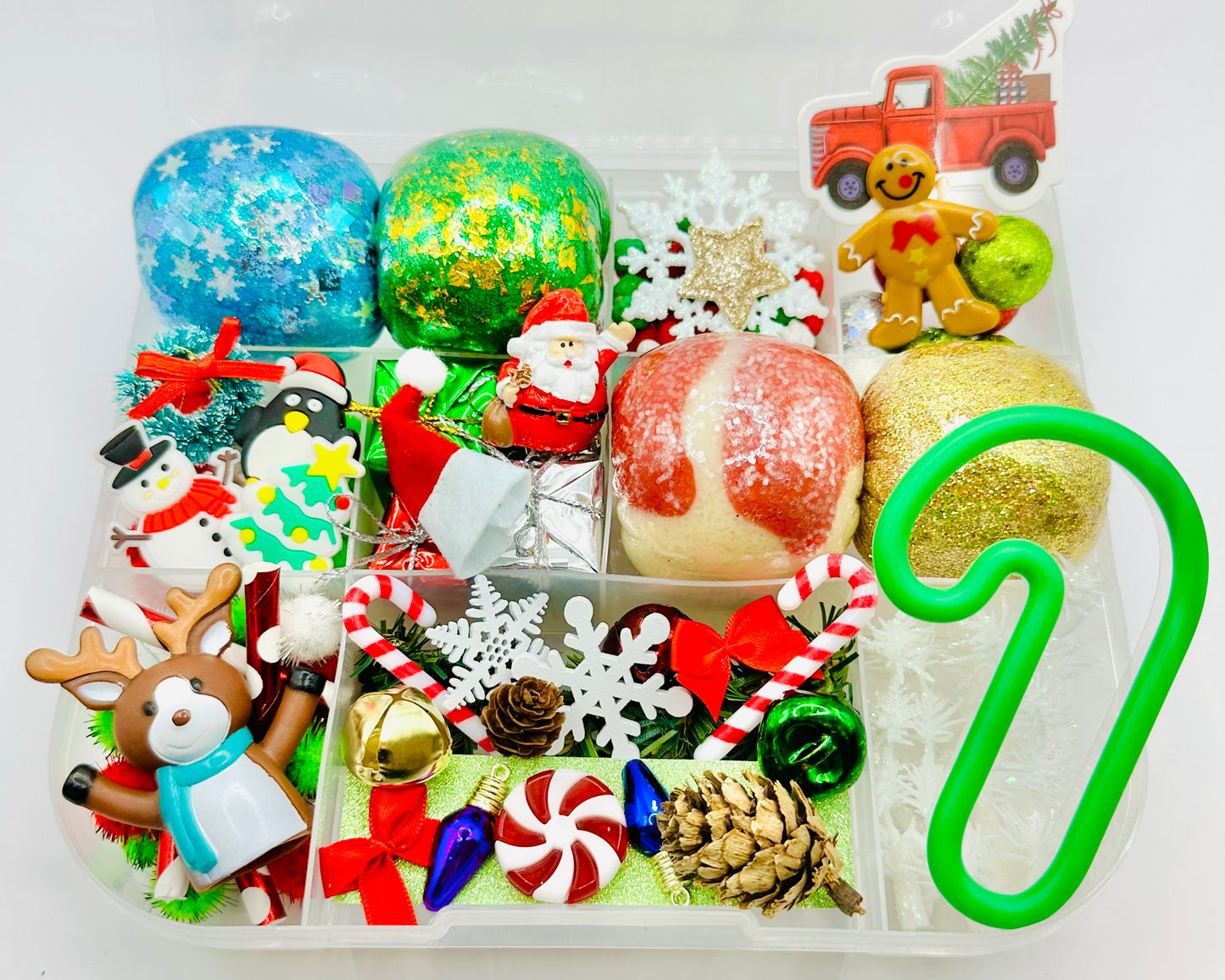Everything Christmas Playdough Sensory Kit Activity Toys Poppy and Pine Creations