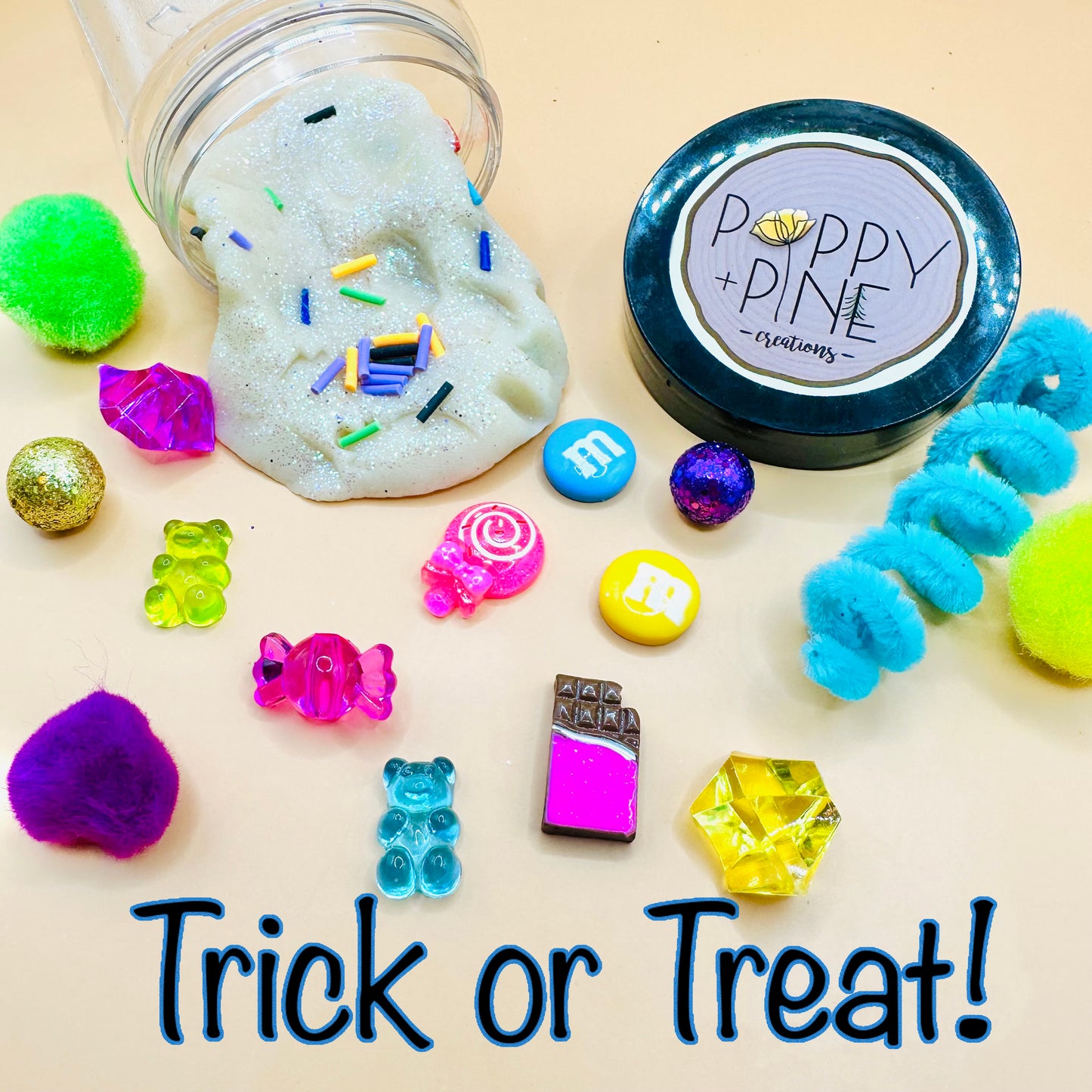 Halloween Playdough Jars Activity Toys Poppy and Pine Creations