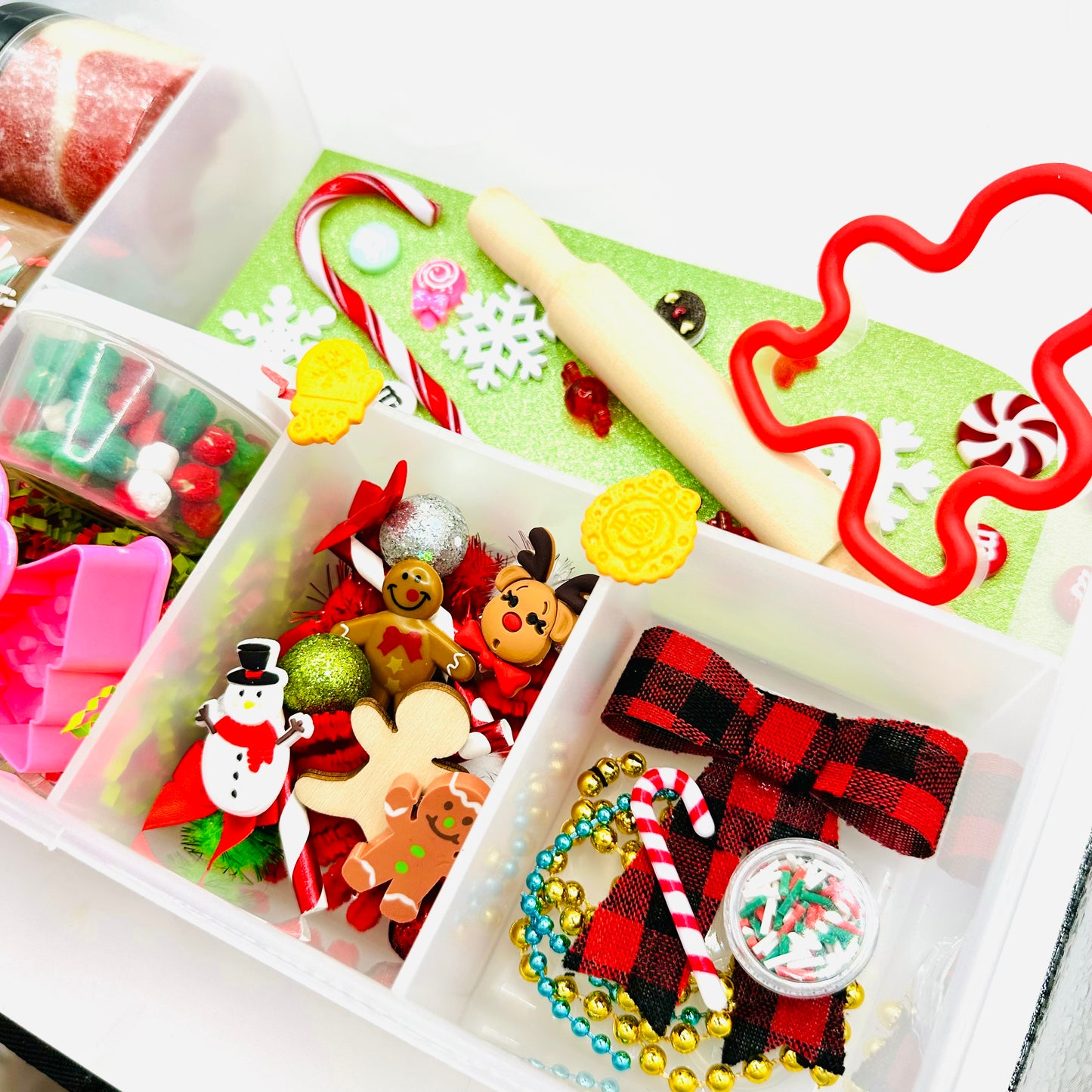 Christmas- Deluxe Christmas Cookie Playdough Sensory Kit Activity Toys Poppy and Pine Creations