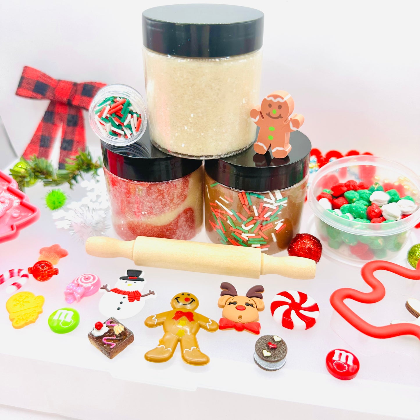 Christmas- Deluxe Christmas Cookie Playdough Sensory Kit Activity Toys Poppy and Pine Creations