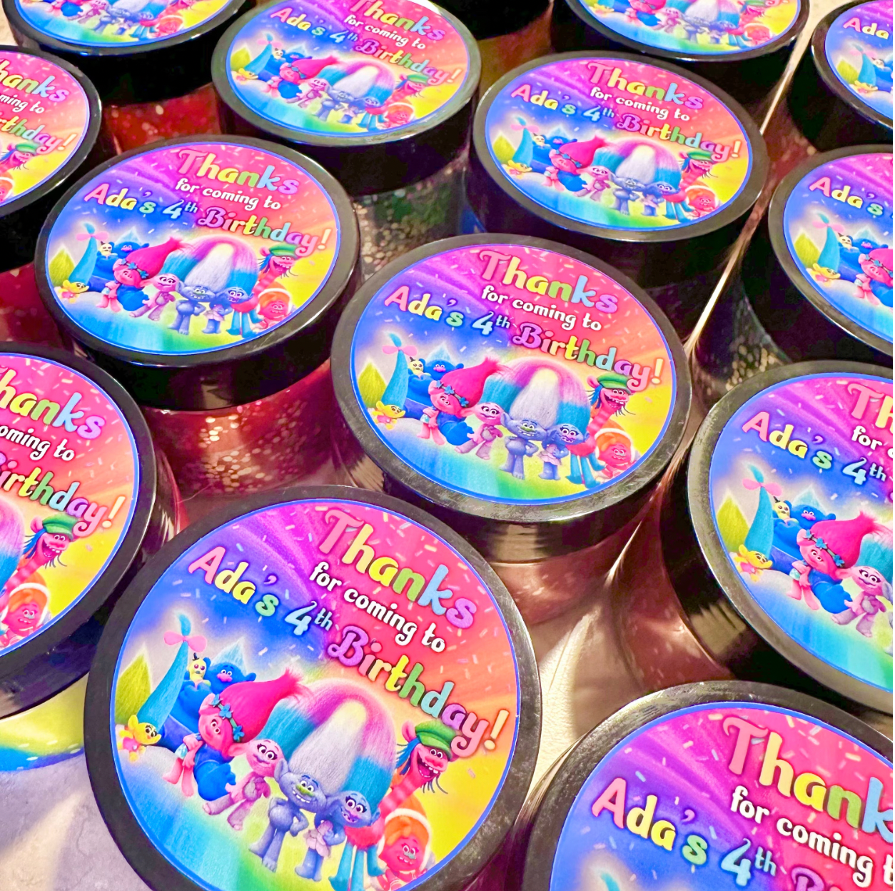 Personalized Playdough Jar Labels Activity Toys Poppy and Pine Creations