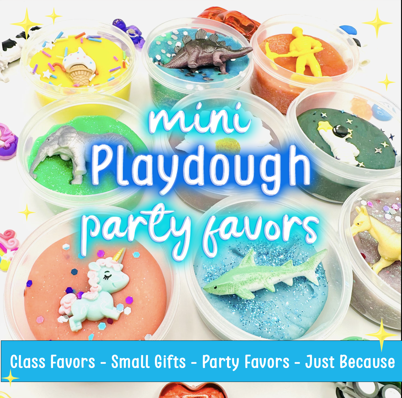 Playdough Jar Minis Activity Toys Poppy and Pine Creations