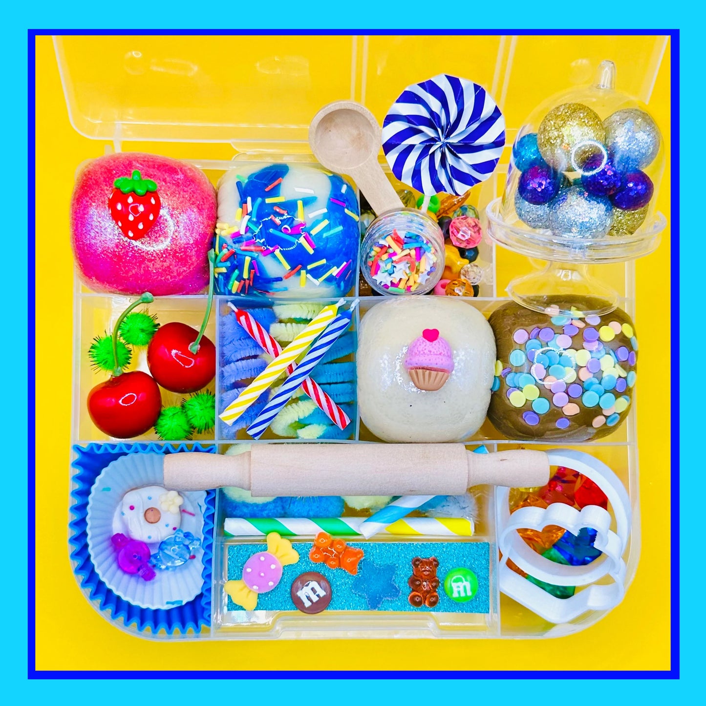 Bakery Playdough Sensory Kit Activity Toys Poppy and Pine Creations