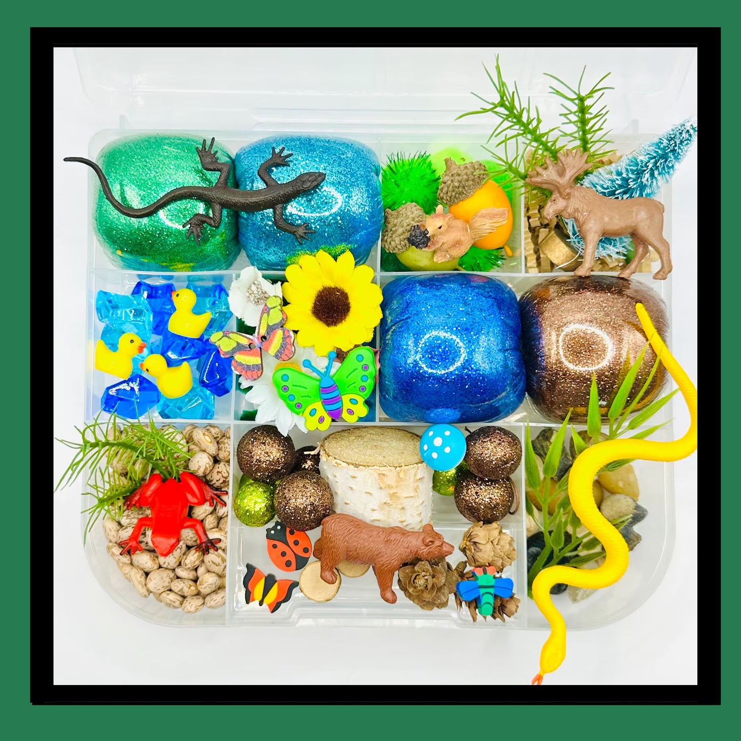 Forest Playdough Sensory Kit Activity Toys Poppy and Pine Creations