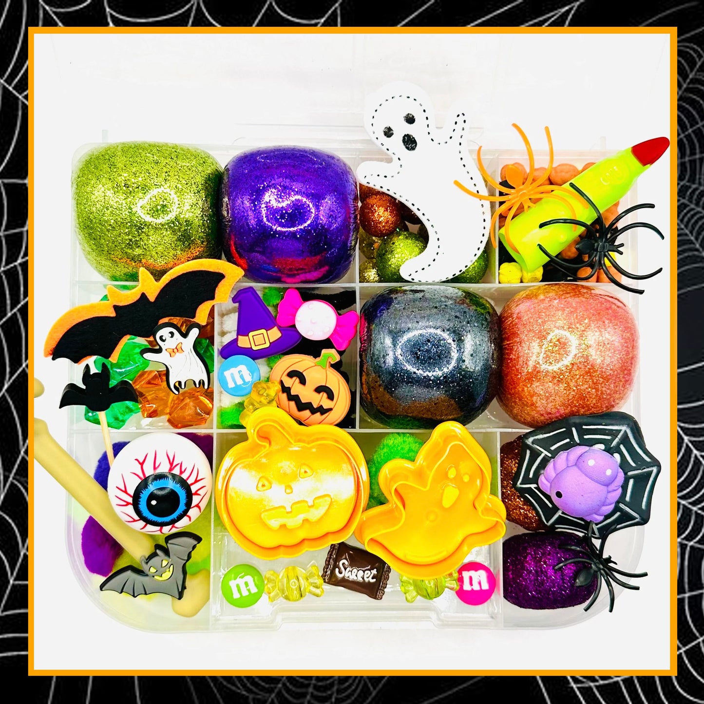 Halloween Spooky Playdough Sensory Kit Activity Toys Poppy and Pine Creations