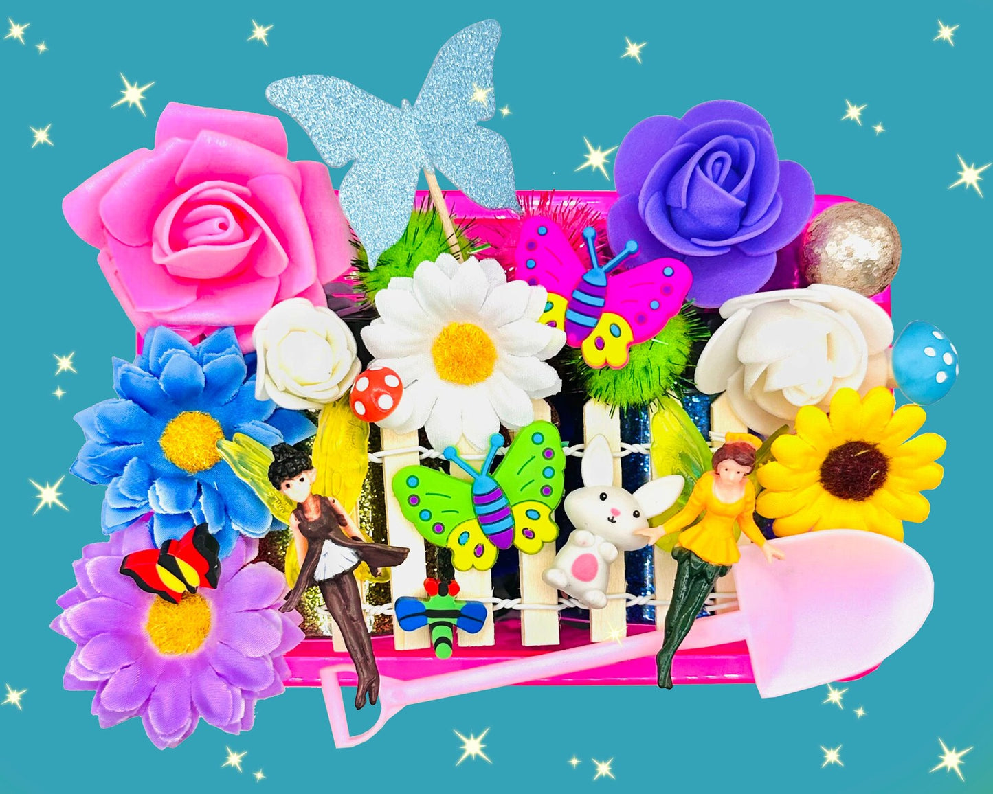 Fairy Garden Playdough Sensory Box Activity Toys Poppy and Pine Creations