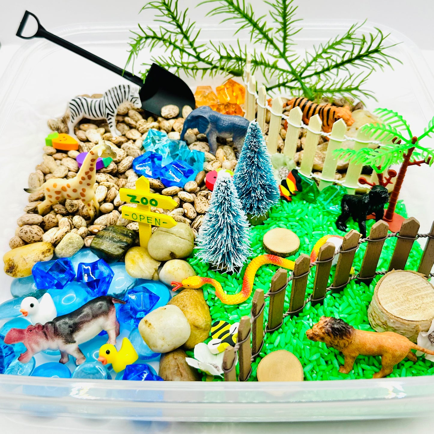 Zoo Sensory Bin Activity Toys Poppy and Pine Creations