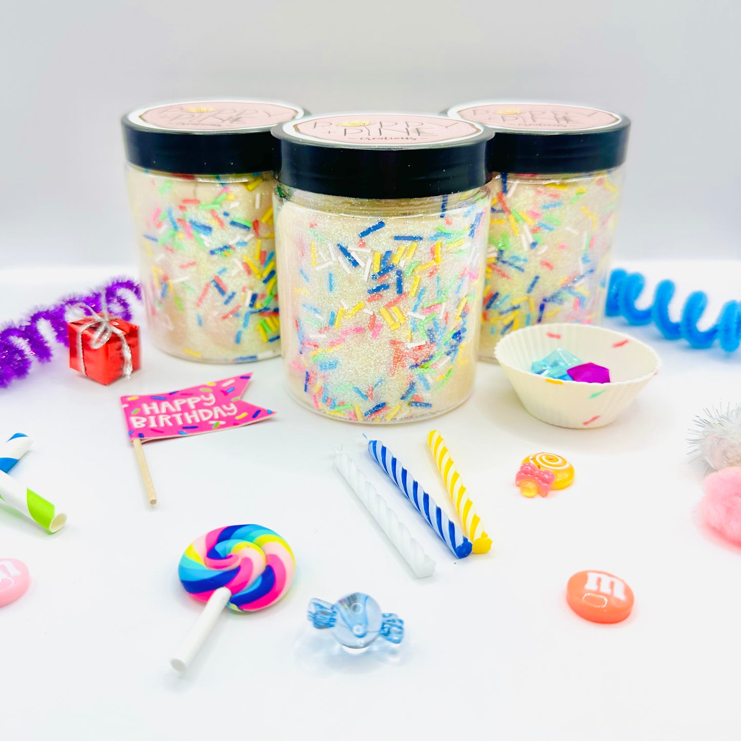Birthday Playdough Jar Kit Activity Toys Poppy and Pine Creations