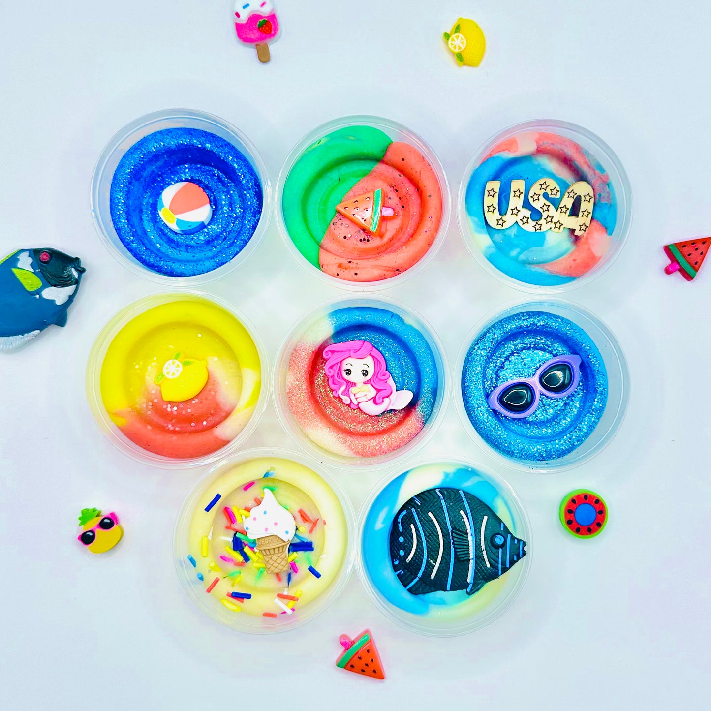 Summertime Playdough Jars Activity Toys Poppy and Pine Creations