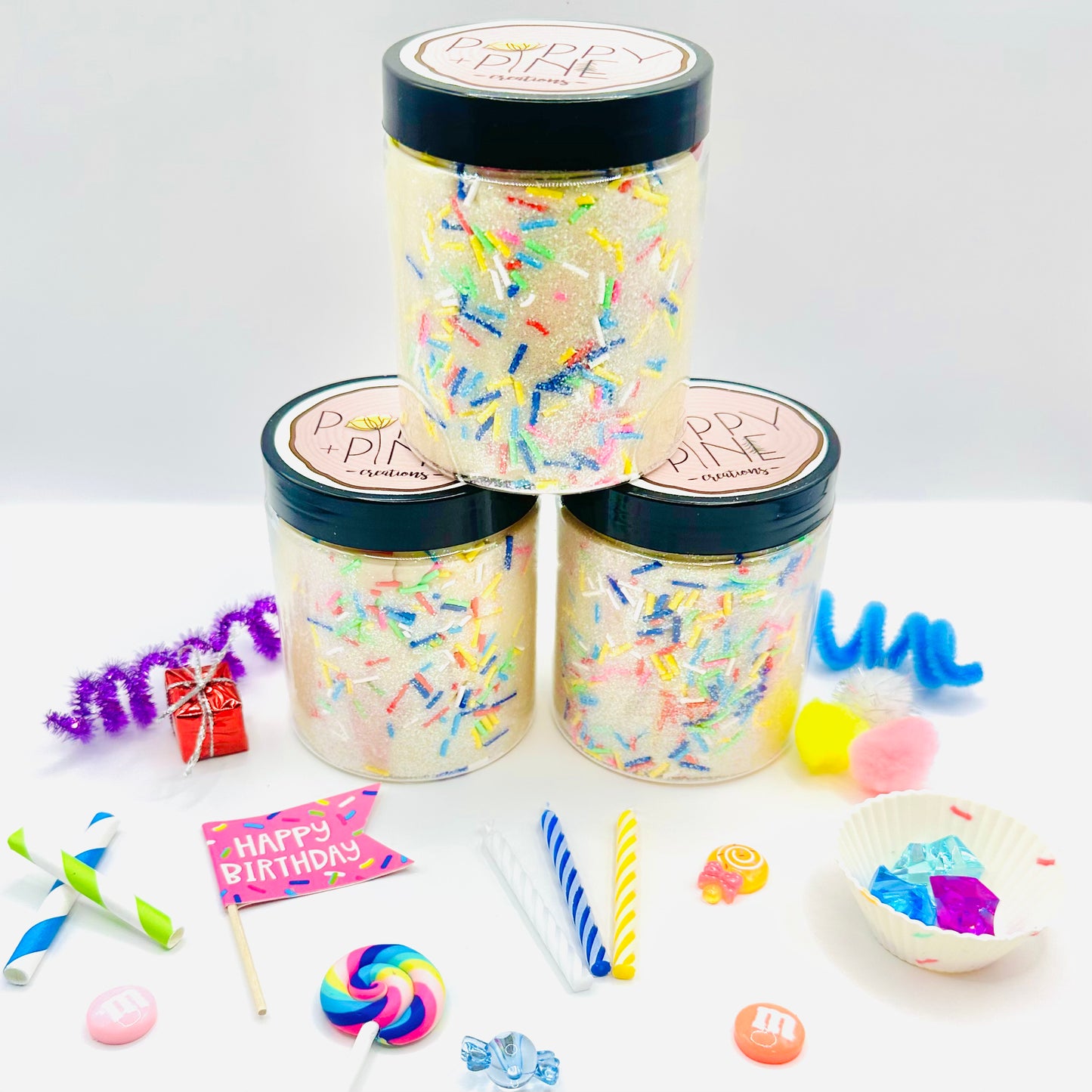 Birthday Playdough Jar Kit Activity Toys Poppy and Pine Creations