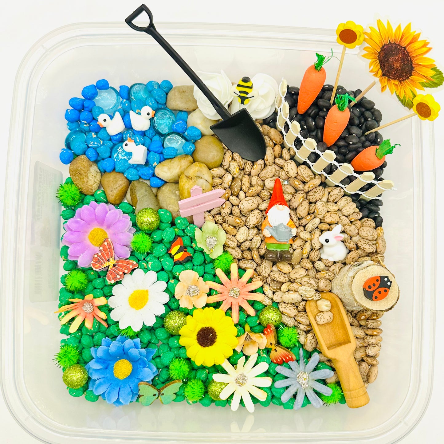 Flower Garden Sensory Bin Activity Toys Poppy and Pine Creations