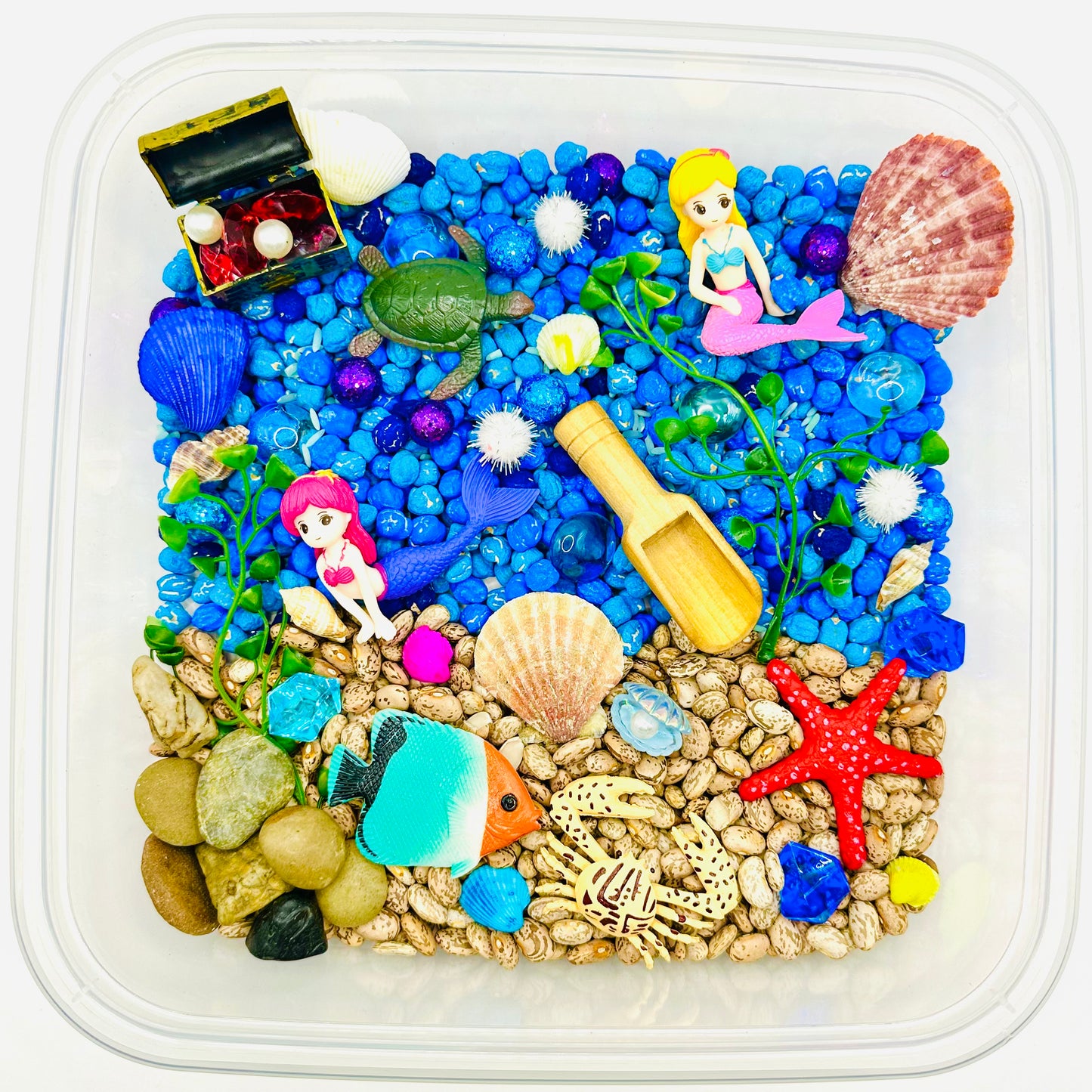 Mermaid Sensory Bin Activity Toys Poppy and Pine Creations