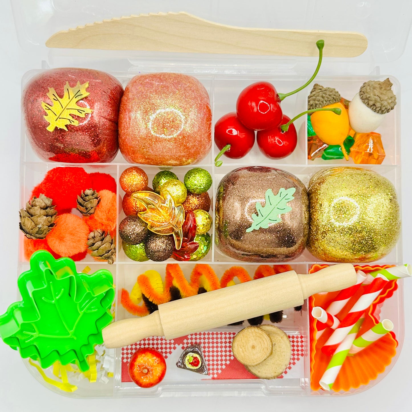 Pie Maker Playdough Sensory Kit Activity Toys Poppy and Pine Creations