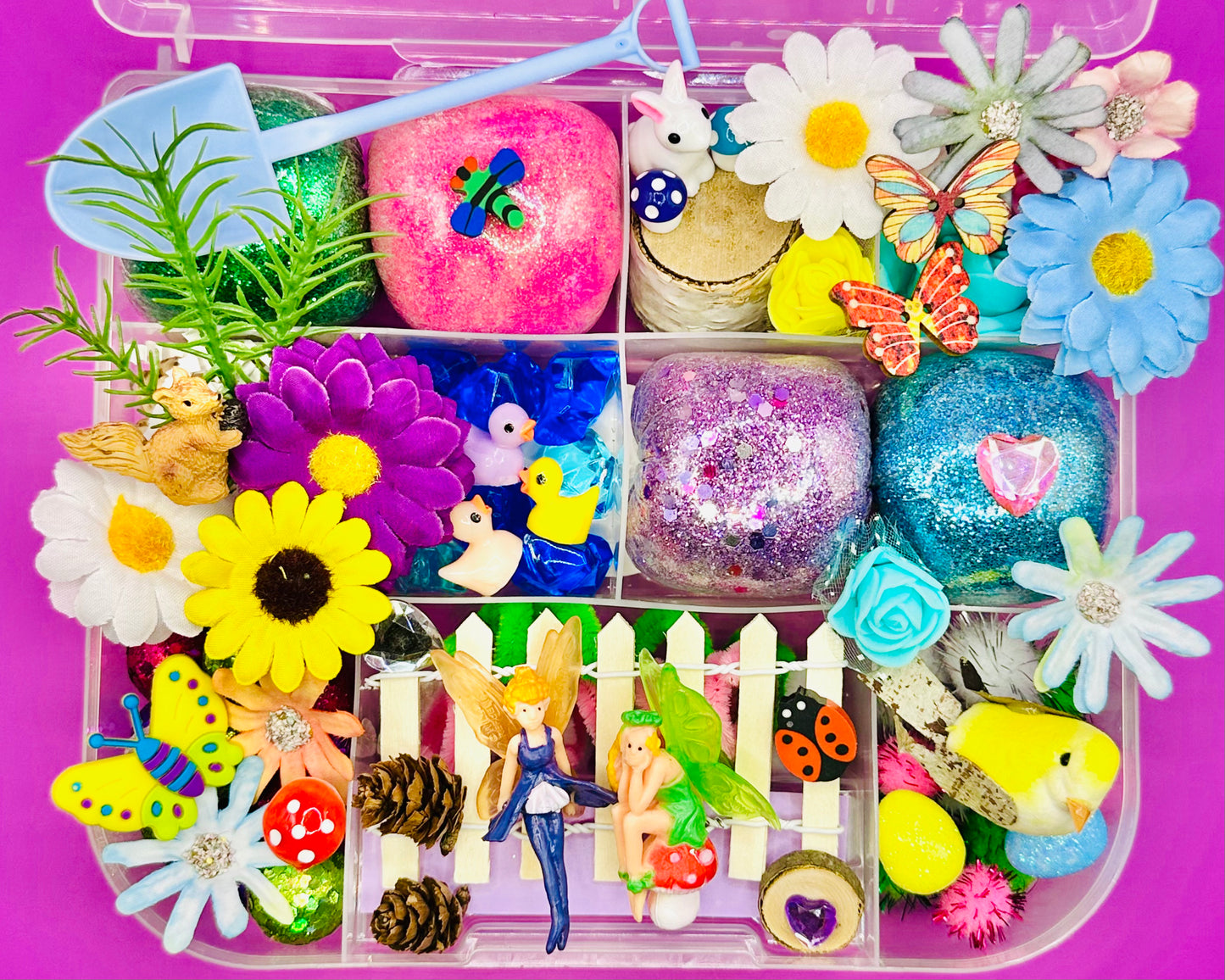 Fairy Garden Playdough Sensory Kit Activity Toys Poppy and Pine Creations