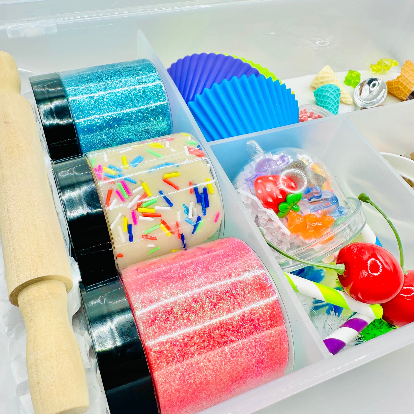 Deluxe Sweet Treats Playdough Sensory Kit Activity Toys Poppy and Pine Creations