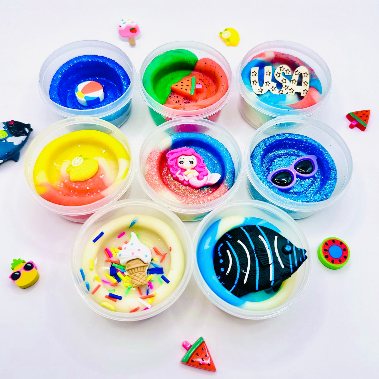 Summertime Playdough Jars Activity Toys Poppy and Pine Creations