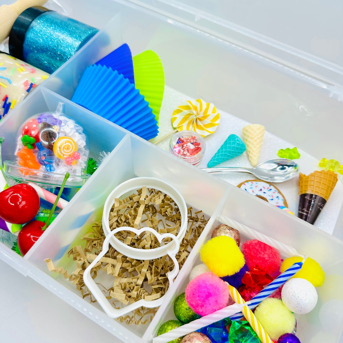 Deluxe Sweet Treats Playdough Sensory Kit Activity Toys Poppy and Pine Creations