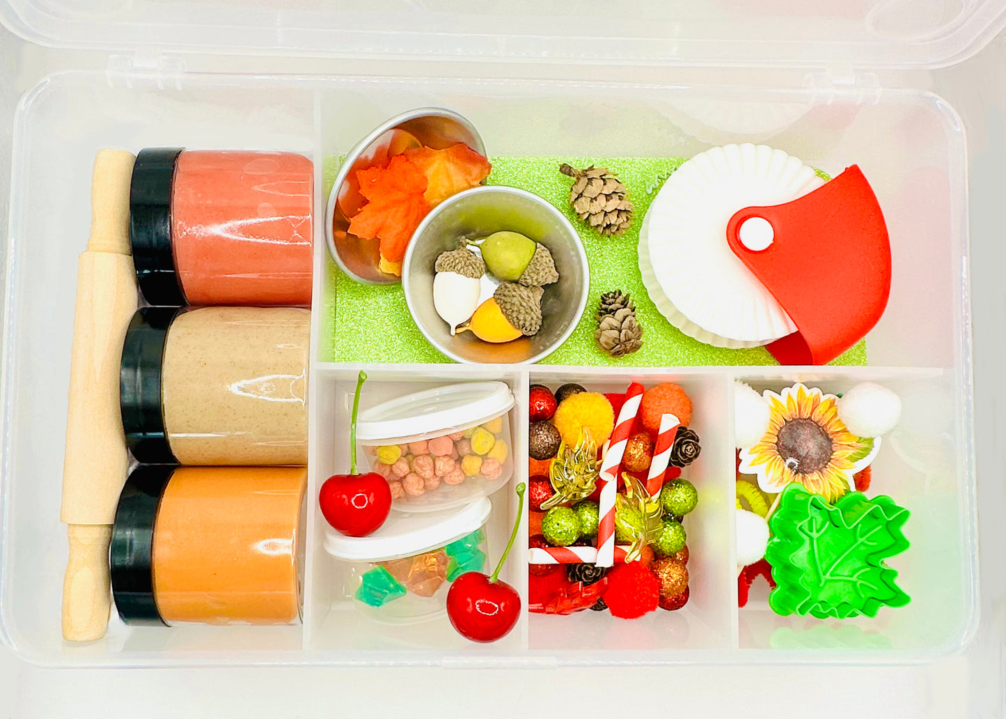 Deluxe Pie Making Playdough Sensory Kit Activity Toys Poppy and Pine Creations