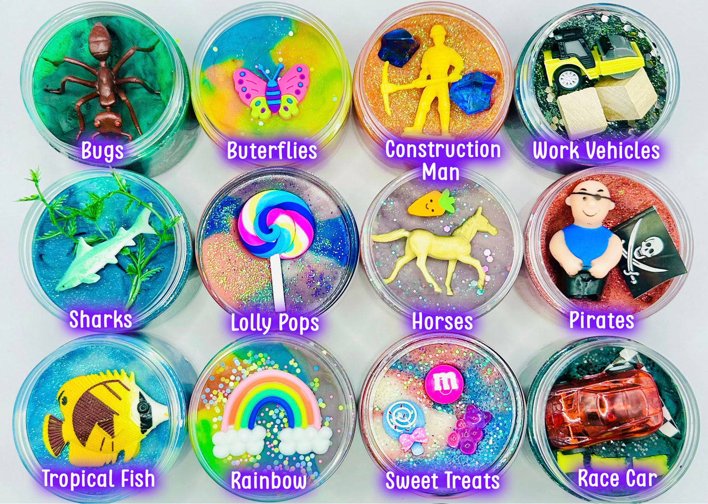 Playdough Jars Activity Toys Poppy and Pine Creations