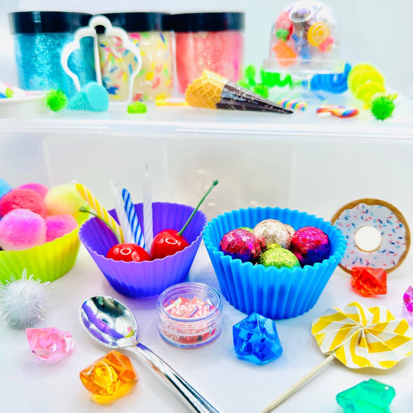 Deluxe Sweet Treats Playdough Sensory Kit Activity Toys Poppy and Pine Creations