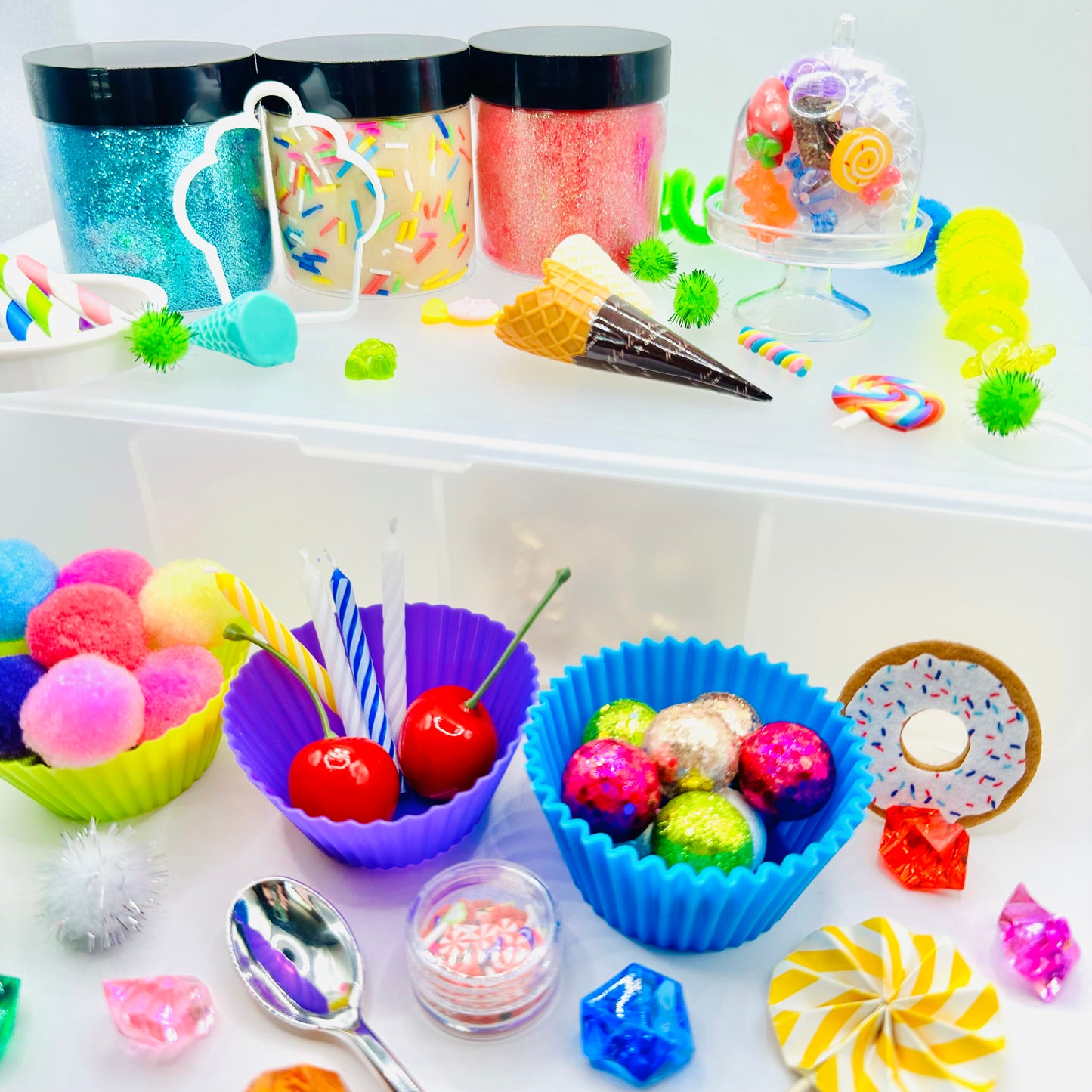 Deluxe Sweet Treats Playdough Sensory Kit Activity Toys Poppy and Pine Creations