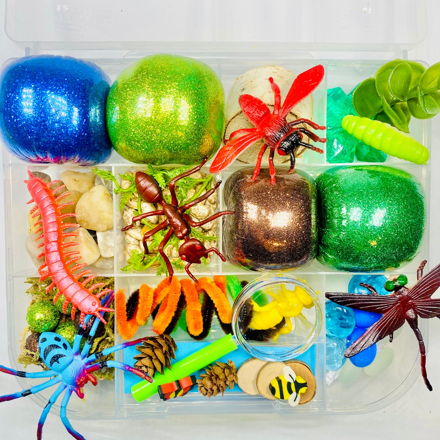 Bugs! Playdough Sensory Kit Activity Toys Poppy and Pine Creations