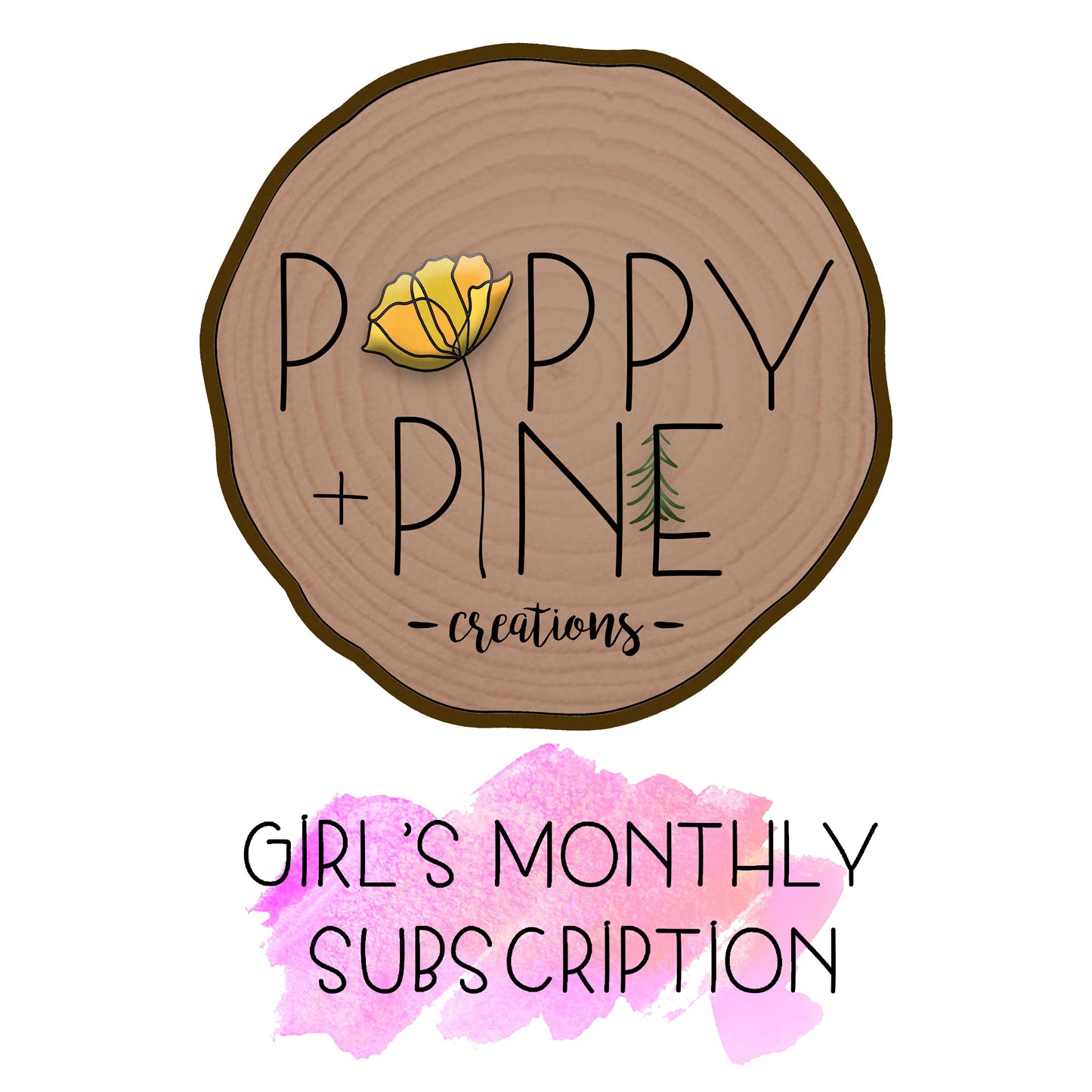 Girl's Monthly Full-Size Kit Subscription Activity Toys Poppy and Pine Creations