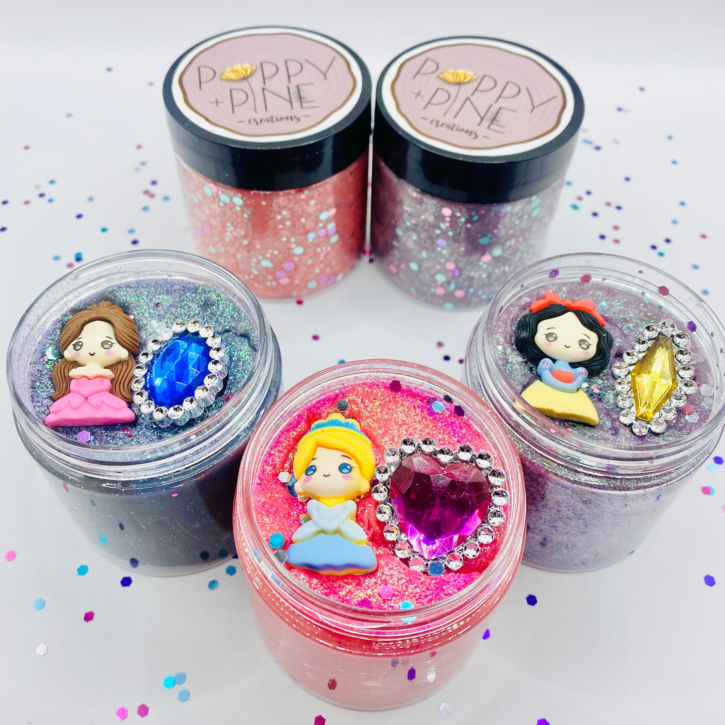 Princess Playdough Jars Activity Toys Poppy and Pine Creations