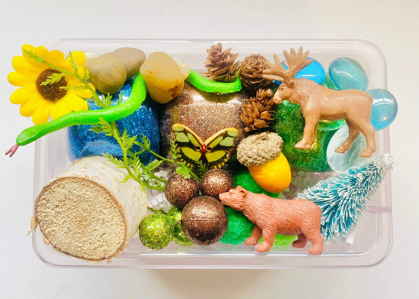 Forest Playdough Sensory Box Activity Toys Poppy and Pine Creations