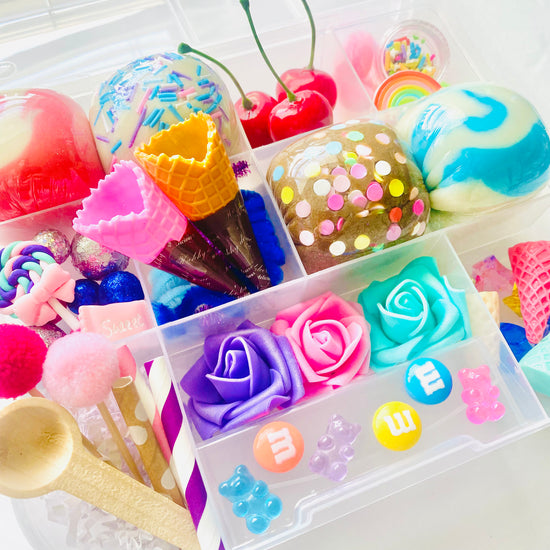 Ice Cream Shop Playdough Sensory Kit Activity Toys Poppy and Pine Creations   