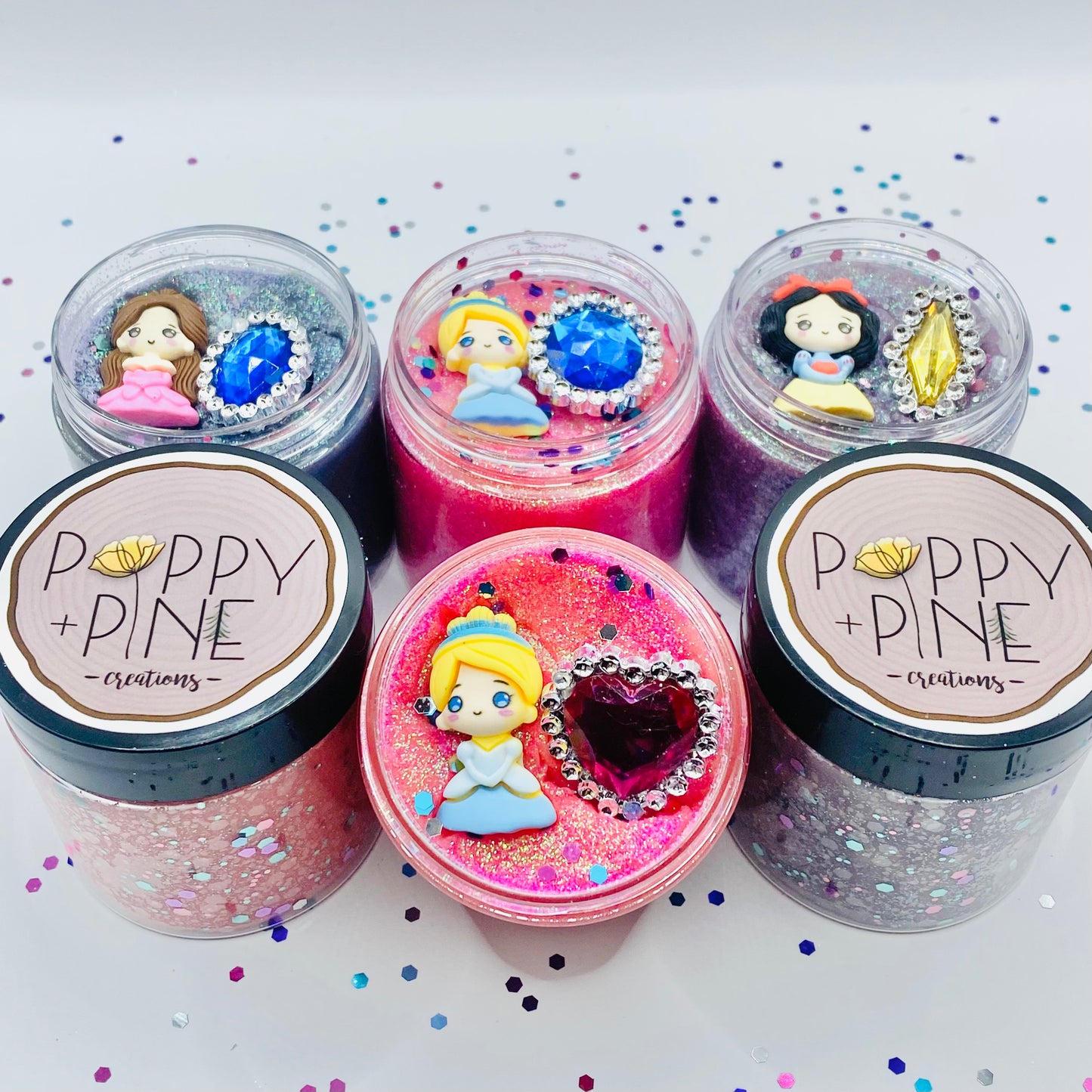 Princess Playdough Jars Activity Toys Poppy and Pine Creations