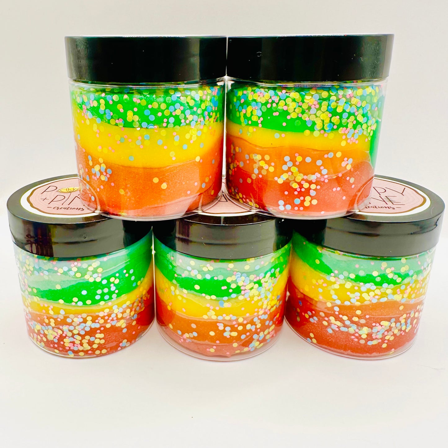 Rainbow Playdough Jars Activity Toys Poppy and Pine Creations