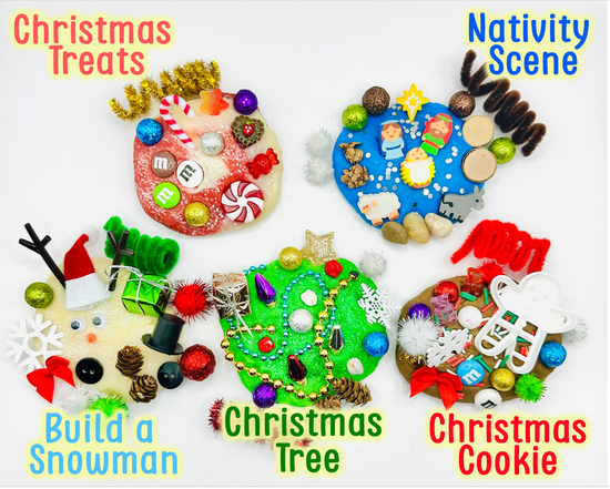 Christmas Playdough Ornament Kits Activity Toys Poppy and Pine Creations Christmas Treats Yes Please 