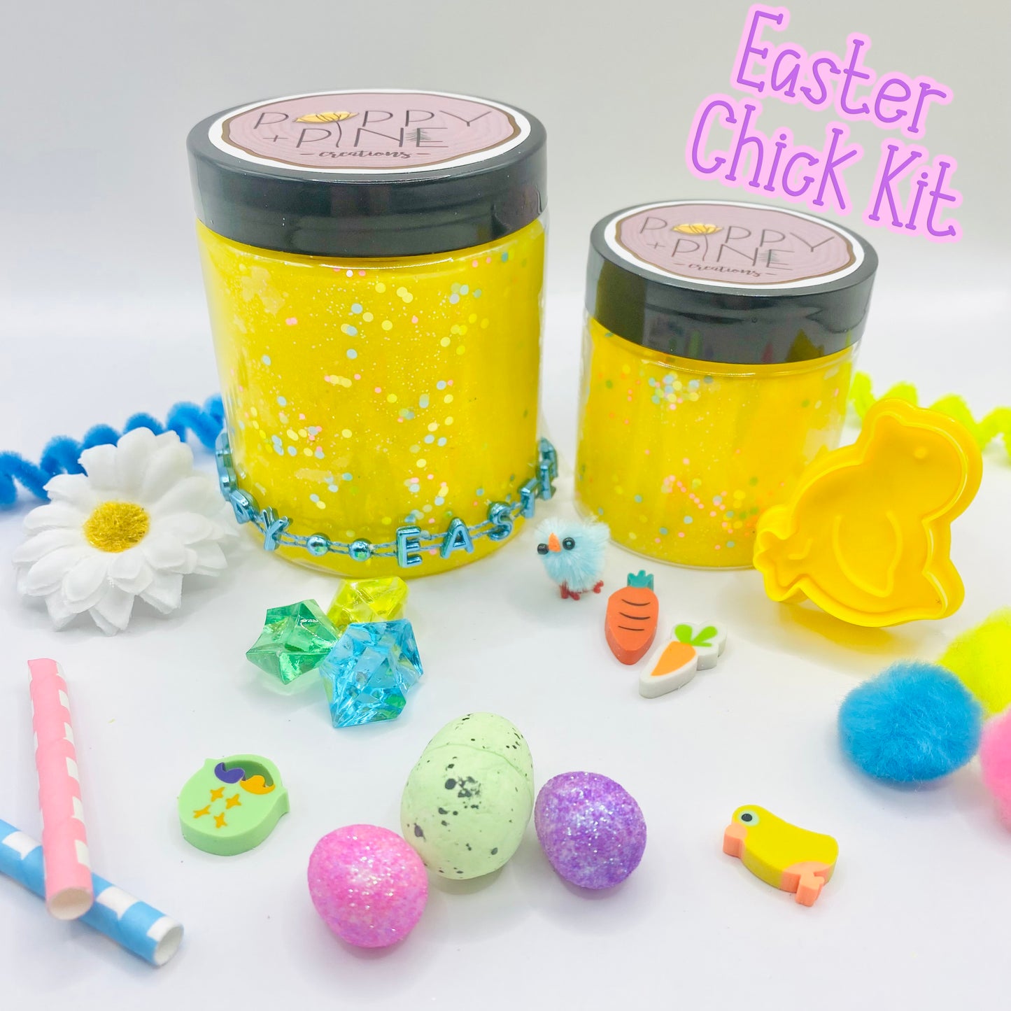 Easter Playdough Jar Kits Activity Toys Poppy and Pine Creations   