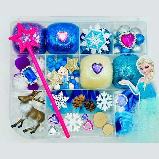 Load image into Gallery viewer, Ice Princess Playdough Sensory Kit Activity Toys Poppy and Pine Creations   
