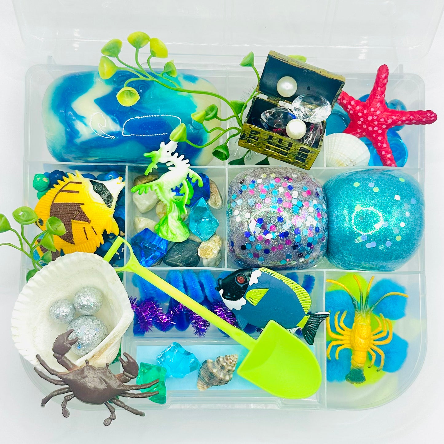Under the Sea Playdough Sensory Kit Activity Toys Poppy and Pine Creations   