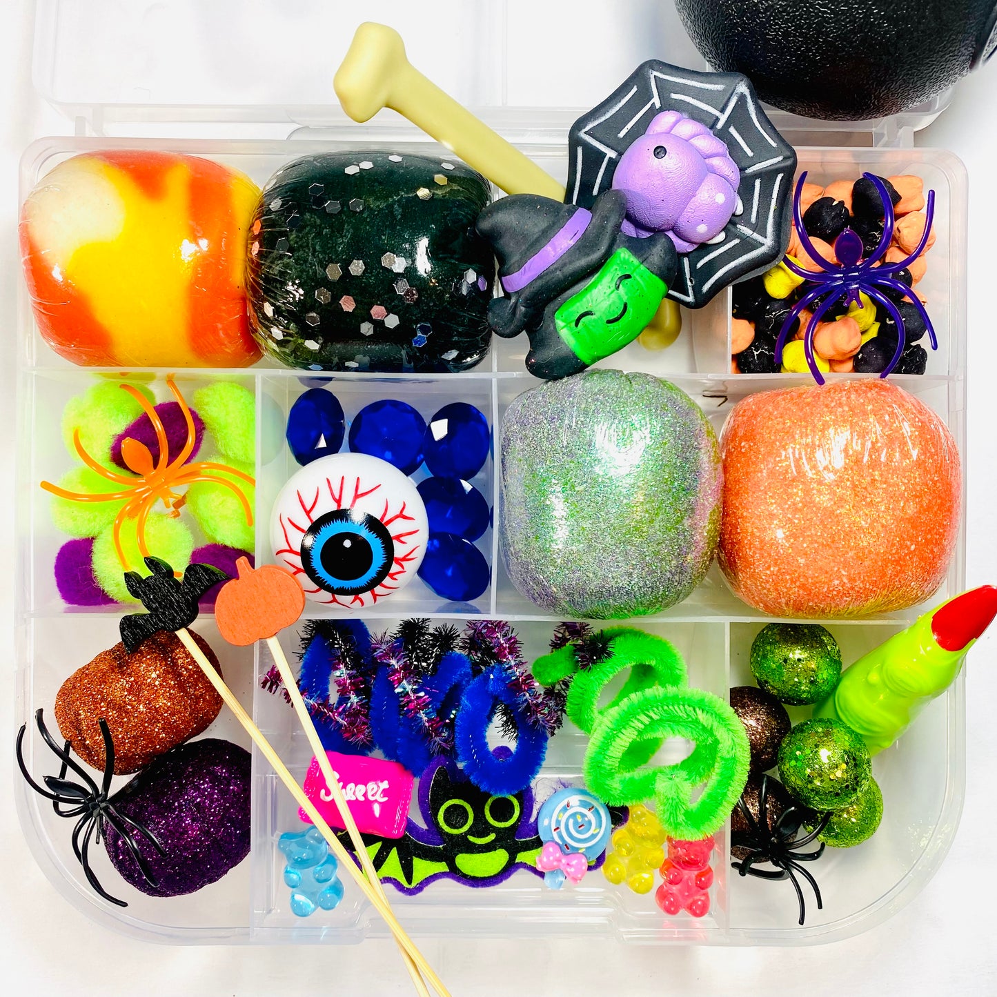 Halloween Playdough Sensory Kit Sensory Kit Poppy and Pine Creations   