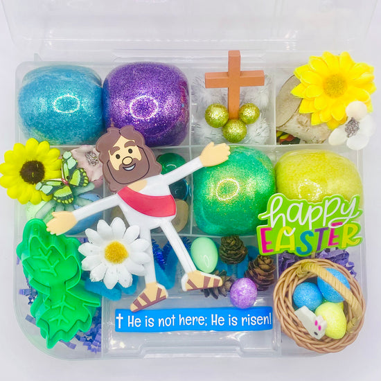 Easter Jesus Playdough Sensory Kit Activity Toys Poppy and Pine Creations   