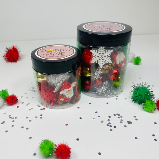 Christmas- EVERYTHING Christmas Playdough Jar Activity Toys Poppy and Pine Creations