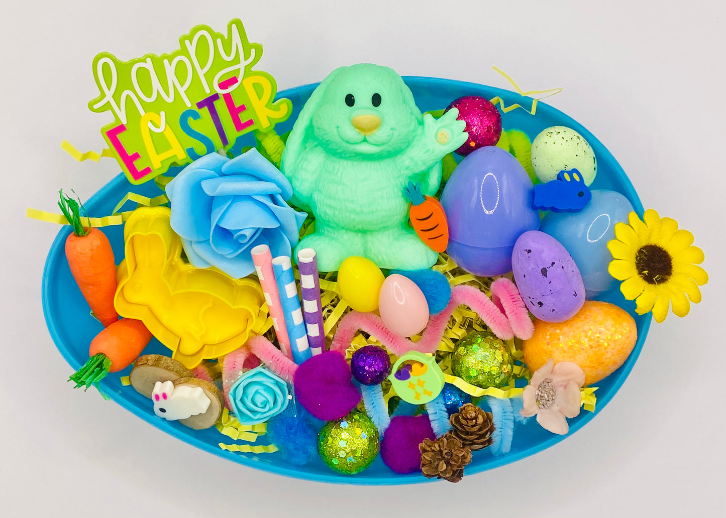 Easter Egg Playdough Sensory Kit Activity Toys Poppy and Pine Creations   