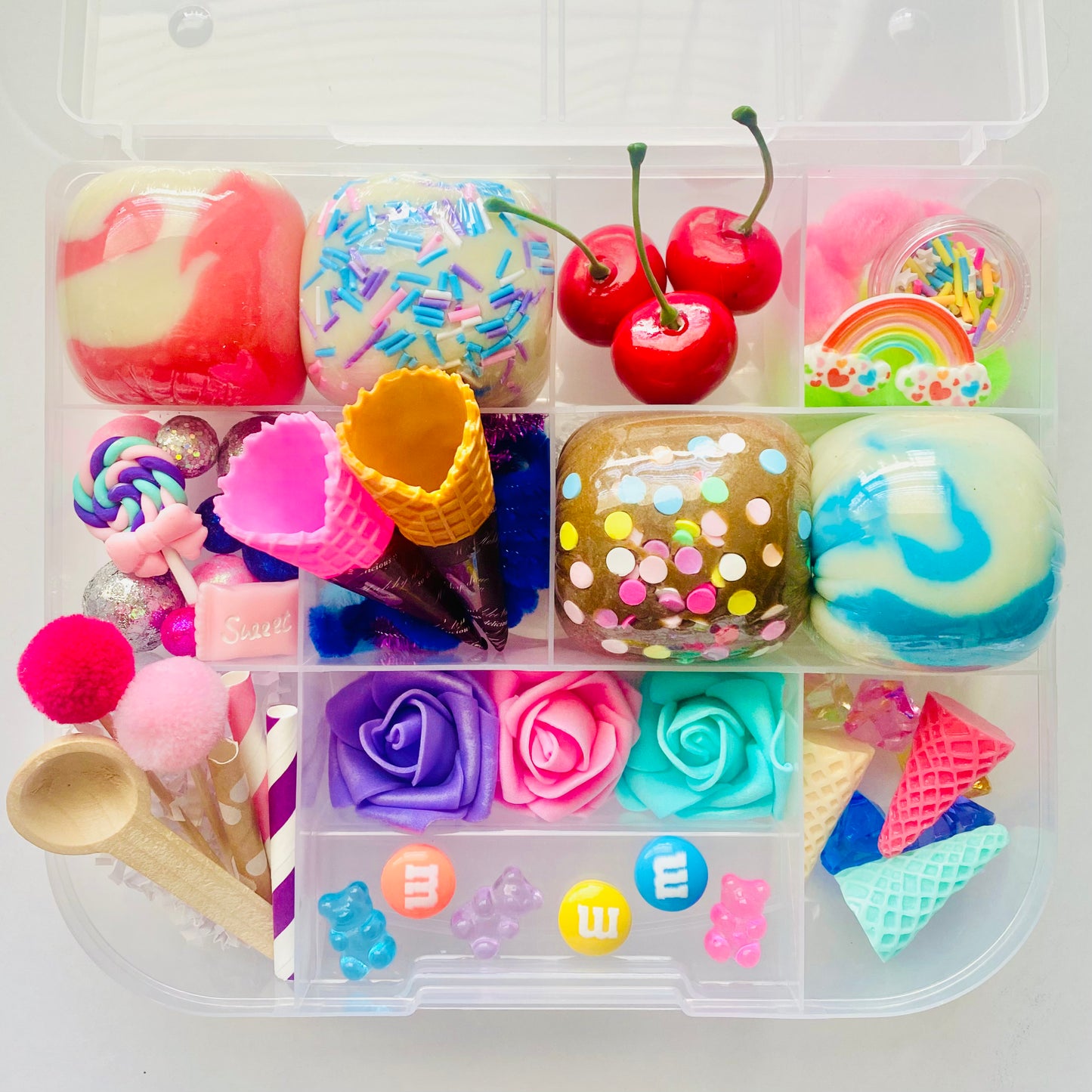 Ice Cream Shop Playdough Sensory Kit Activity Toys Poppy and Pine Creations   